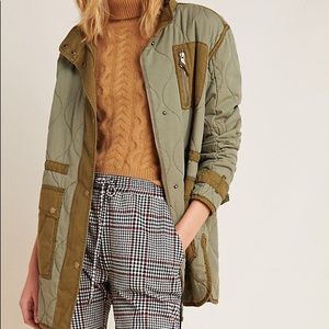 ANTHROPOLOGIE QUILTED LINER JACKET SIZE MEDIUM